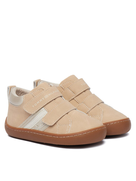 Tommy Hilfiger Sneakers Tommy Hilfiger Mid Cut Velcro Sneaker T1AH-35068-0315A360 Bej deschis