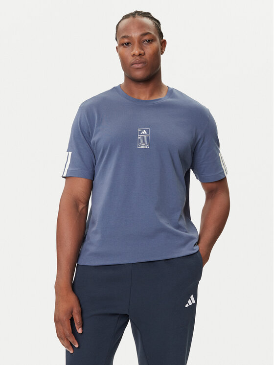 adidas adidas Póló Stadium Ticket JM6472 Kék Loose Fit