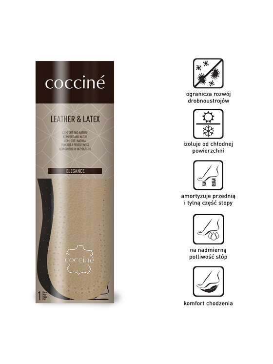 Coccine Устілки Coccine Leather&Latex Бежевий
