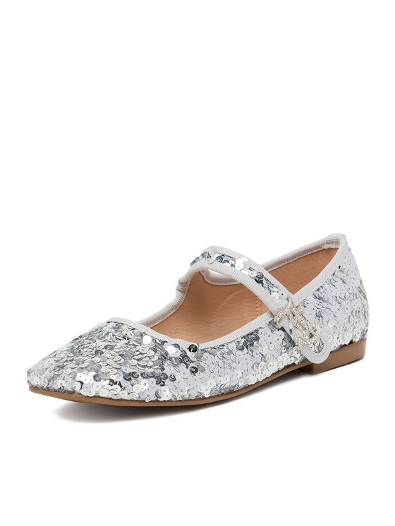 Juicy Couture Baleríny Juicy Couture CEO-CM250112-1 Strieborná