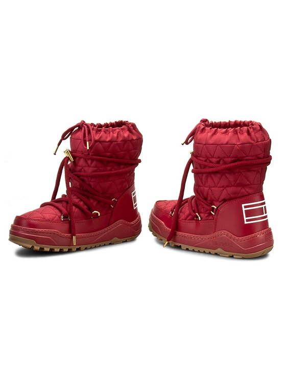 Tommy Hilfiger Botas de nieve Tommy Hilfiger Wanda 6D FW56822020 Rojo