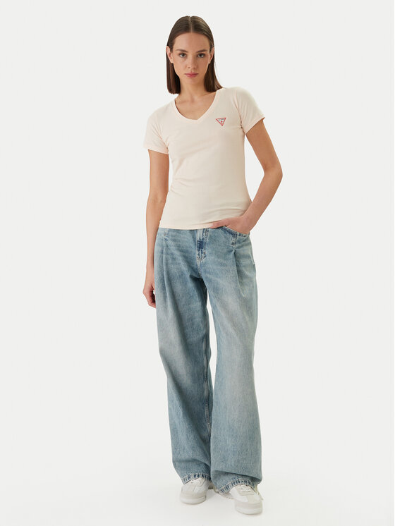 Guess Guess Футболка W2YI45 J1314 Оранжевий Slim Fit