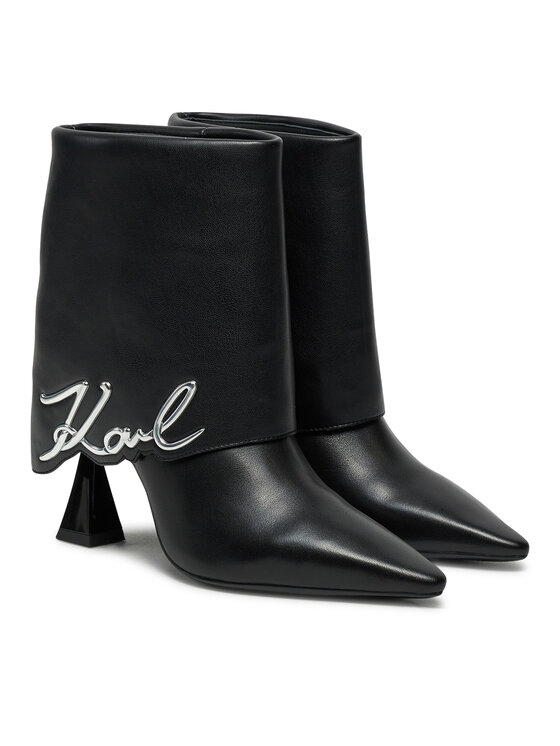 KARL LAGERFELD Botki KARL LAGERFELD KL32044A Czarny