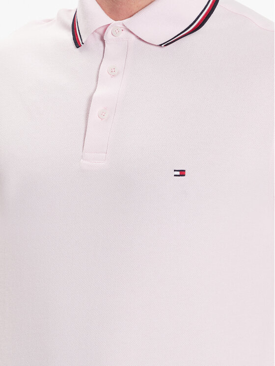 Tommy Hilfiger Tommy Hilfiger Polo majica 1985 MW0MW30750 Roza Slim Fit
