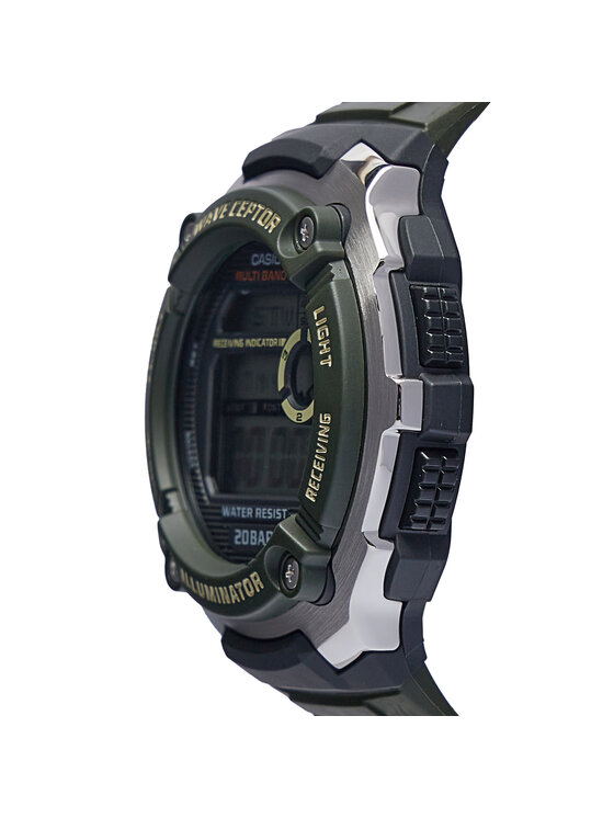 Casio Ročna ura Casio Waveceptor WV-200R-3AEF Zelena