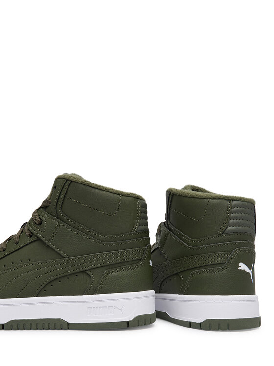 Puma Снікерcи Puma Rebound Slam Mid Wtr Jr 40880302 Темно-зелений