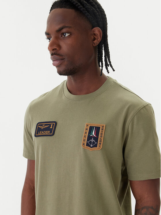 Aeronautica Militare Aeronautica Militare Camiseta 261TS2544UJ00592 Verde Regular Fit