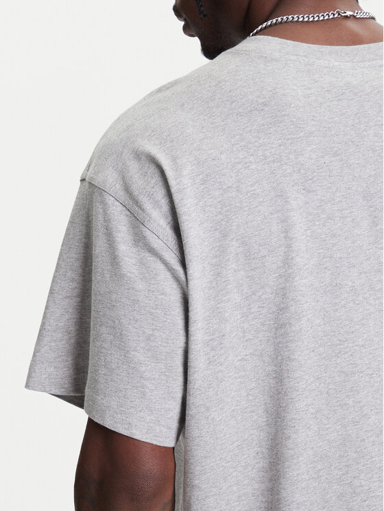 adidas adidas Футболка Trefoil Essentials JY6270 Сірий Oversize