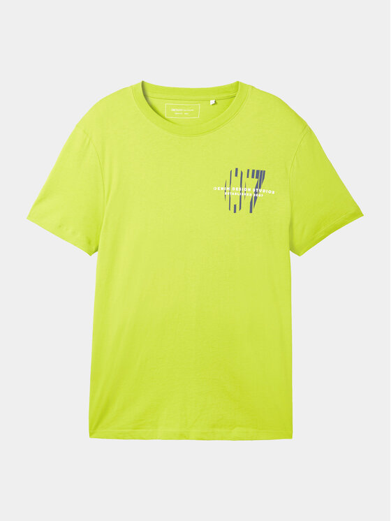 Tom Tailor Denim Tom Tailor Denim Camiseta 1040838 Verde Regular Fit