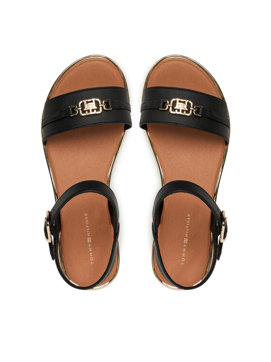Tommy Hilfiger Sandali Tommy Hilfiger T3A2-33778-0326 S Črna