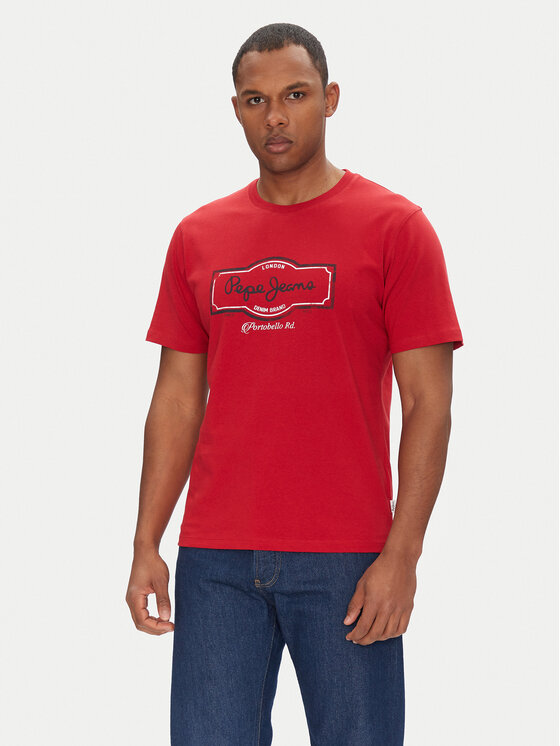 Pepe Jeans Pepe Jeans Футболка Daxton PM509786 Червоний Regular Fit