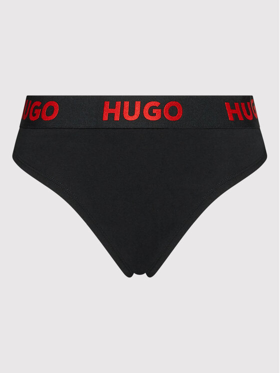 HUGO Hugo Tanga Thong Sporty Logo 50469651 Fekete