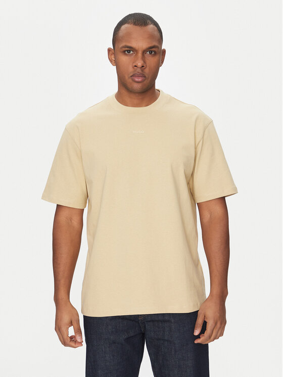 HUGO HUGO Футболка Dapolino 50488330 Бежевий Relaxed Fit