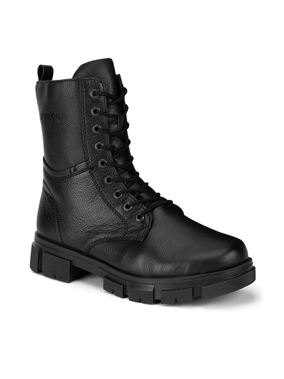 Rieker Šnurovacia obuv Rieker Y7116-00 Čierna