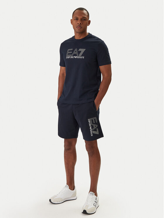 EA7 Emporio Armani EA7 Emporio Armani Camiseta 7M001307 AF10375 Azul marino Regular Fit