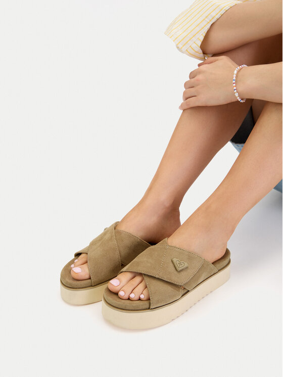 Roxy Шльопанці Roxy CWBEOB-HY22031-2 Бежевий