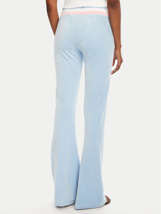 Juicy Couture Juicy Couture Pantaloni da tuta Velour JCWBJ225352 Celeste Regular Fit