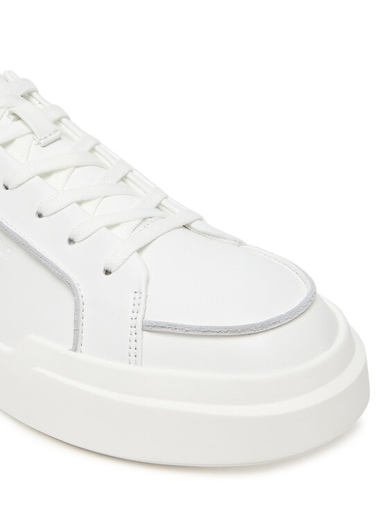Calvin Klein Zapatillas Calvin Klein Chunky Cupsole Lace Up Lth Pinch YM0YM01454 Blanco