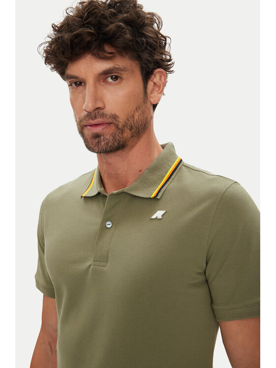 K-Way K-Way Polo majica Jud K1125DW Zelena Regular Fit