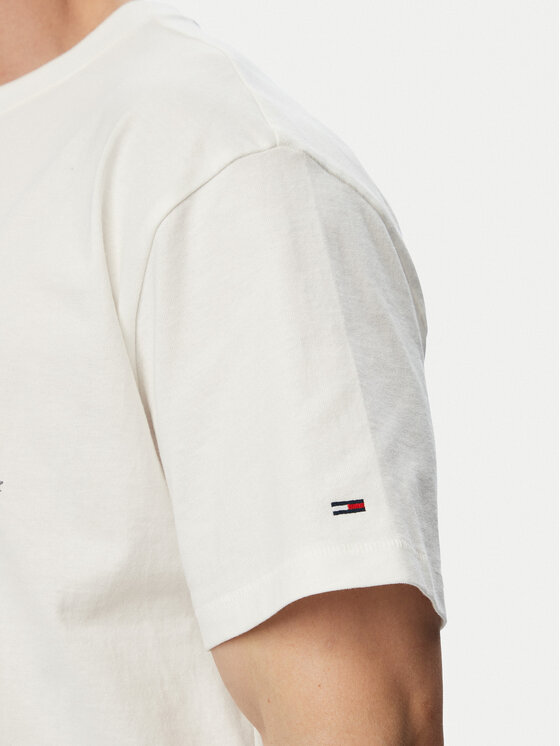 Tommy Jeans Tommy Jeans Camiseta Sailboat DM0DM23184 Blanco Regular Fit