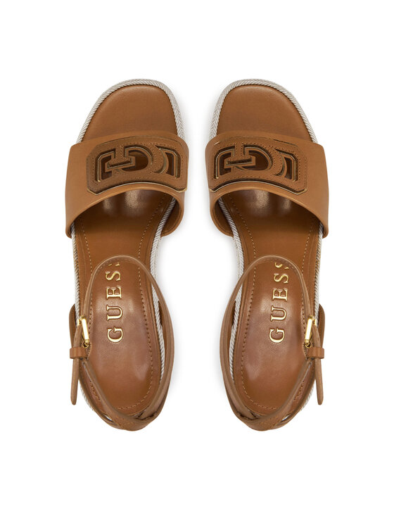 Guess Еспадрильї Guess FLJTAN LEA04 Коричневий