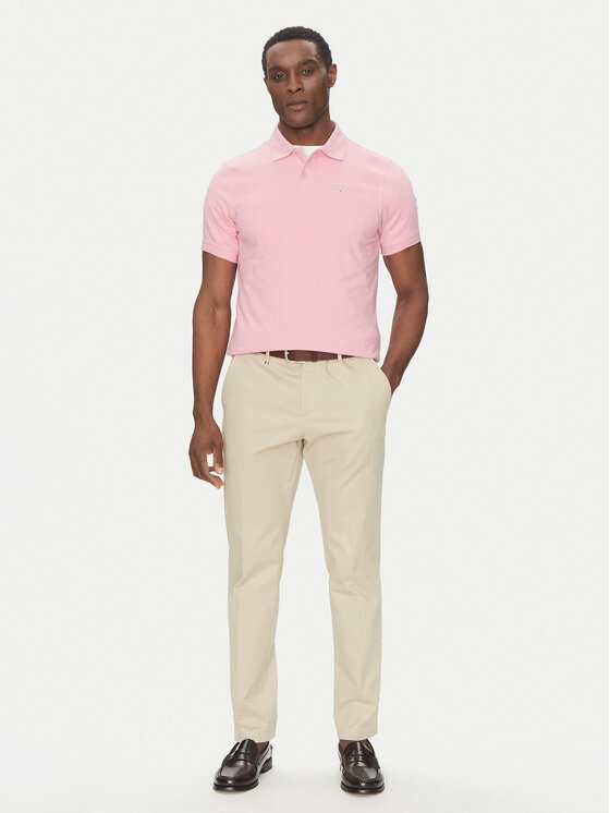 Barbour Barbour Polo marškinėliai Original Sport MML0358PI51 Rožinė Tailored Fit