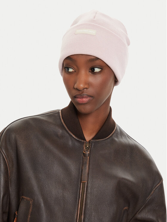 Calvin Klein Kepurė Calvin Klein Inst Patch Beanie K60K612322 Rožinė