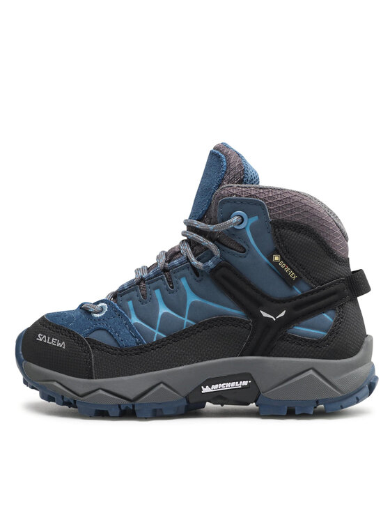Salewa Trekingová obuv Salewa Jr Alp Trainer Mid Gtx GORE-TEX 64010-0365 Modrá