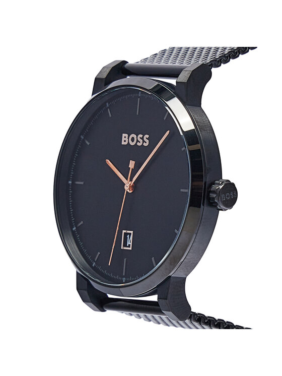 BOSS Hodinky Boss Confidence 1513810 Černá