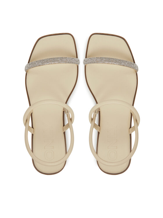 ONLY Shoes Босоніжки ONLY Shoes Onlmilan-2 Bling 15319582 Écru