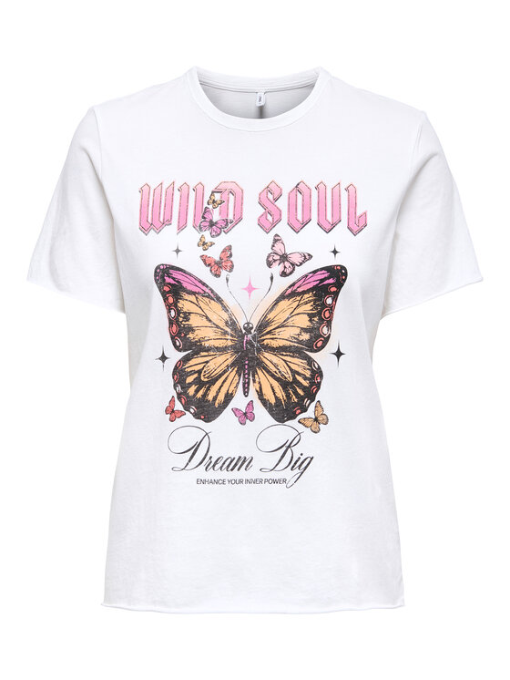 ONLY ONLY Camiseta Lucy 15366031 Blanco Loose Fit