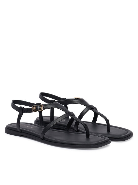 Tommy Hilfiger Sandały Tommy Hilfiger Th Buckle FW0FW09367 Czarny