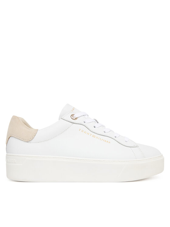 Tommy Hilfiger Sneakers Tommy Hilfiger Chic Platform Cupsole Sneaker FW0FW09021 Alb