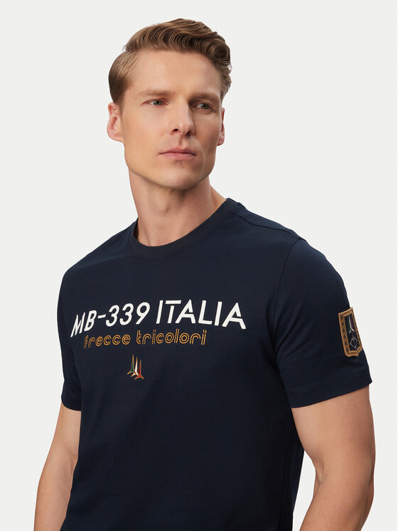 Aeronautica Militare Aeronautica Militare Camiseta 261TS2523UJ00682 Azul marino Regular Fit