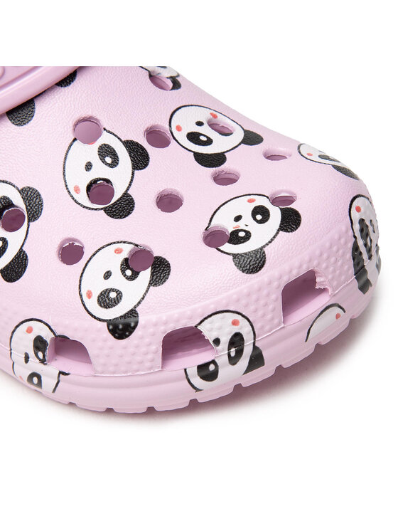 Crocs Шльопанці Crocs Classic Panda Print Clog K 206999 Рожевий