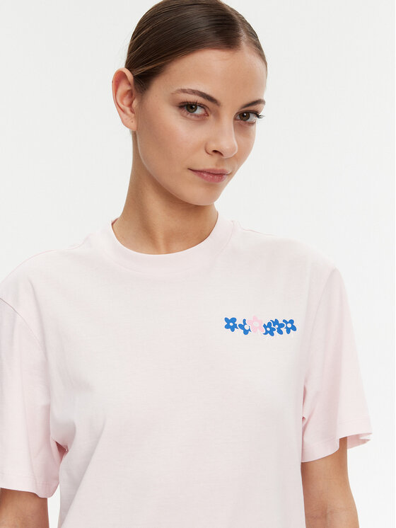 HUGO HUGO Футболка Vintage Tee 50537239 Світло-рожевий Relaxed Fit