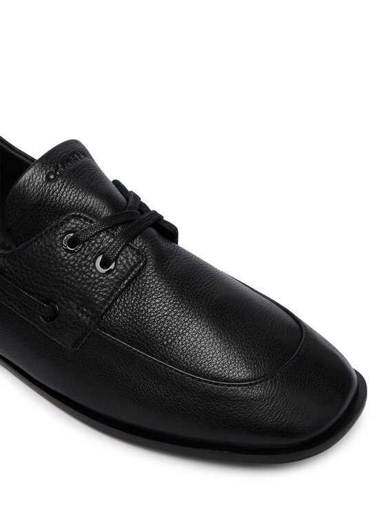 Calvin Klein Félcipő Calvin Klein Ess Boatshoe Lth HW0HW03116 Fekete