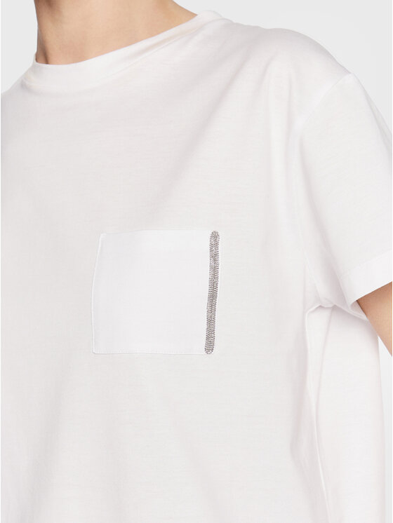 Fabiana Filippi Fabiana Filippi Camiseta JEDP04W108 Blanco Regular Fit