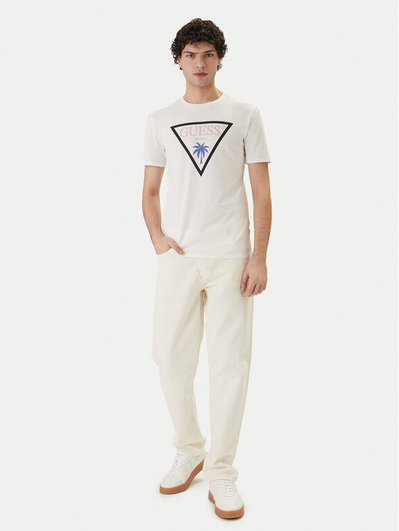 Guess Guess Футболка F6GI09 J1314 Білий Slim Fit