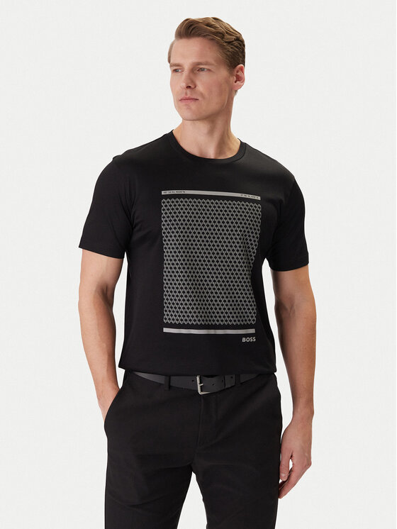 BOSS BOSS Camiseta 50554333 Negro Regular Fit