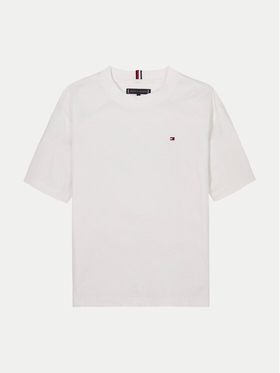 Tommy Hilfiger Tommy Hilfiger Majica Essential Archive KB0KB09646 D Bela Regular Fit