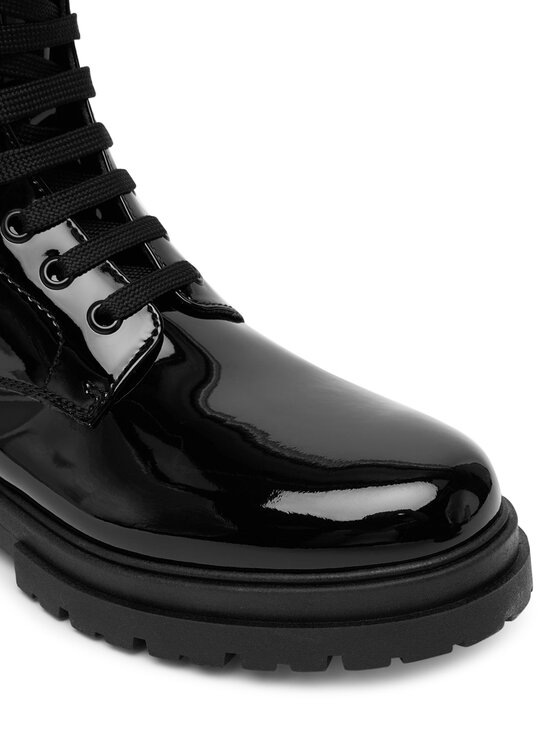 Tommy Hilfiger Planinarske cipele Tommy Hilfiger Lace-Up Bootie T4A5-34025-0775 D Crna