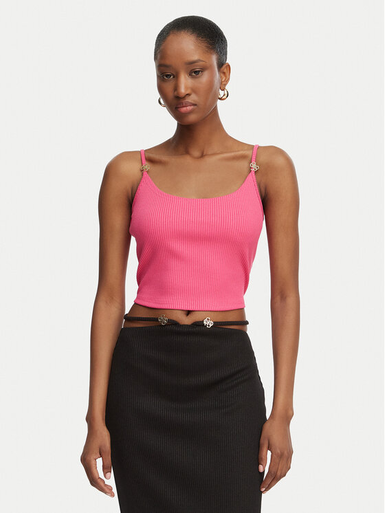 Guess Guess Топ E6GP01 KG322 Рожевий Slim Fit