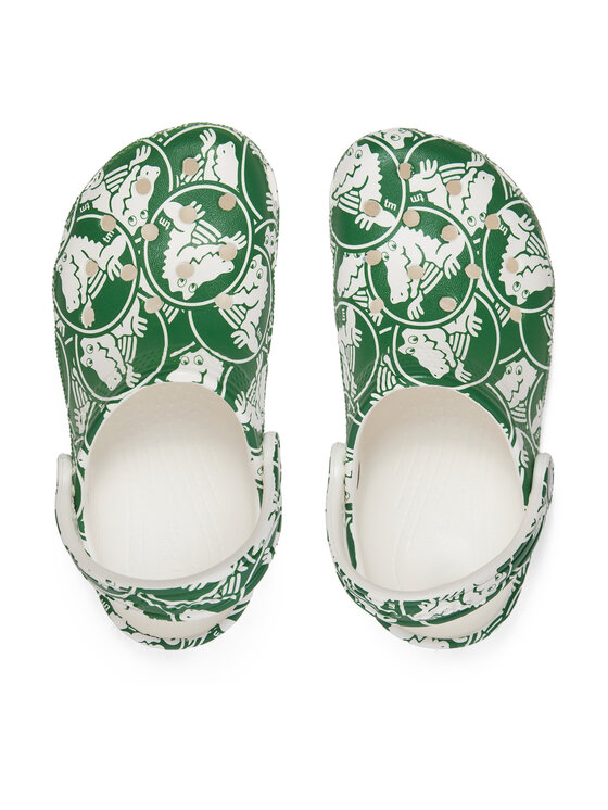 Crocs Šlepetės Crocs Classic Duke Print Clog K 210007 Žalia