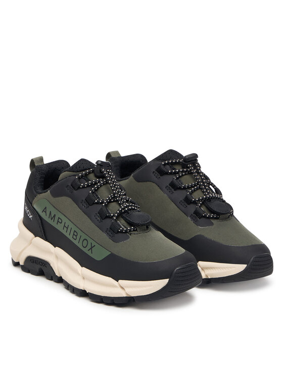 Geox Laisvalaikio batai Geox J Flexyper Plus Boy B Abx J46LCC 0FU50 C0498 M Tamsiai žalia