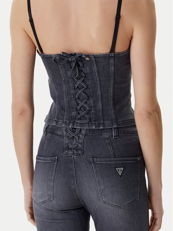 Guess Guess Top W6RH80 D6921 Gris Slim Fit