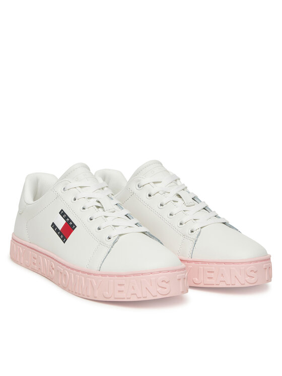 Tommy Jeans Αθλητικά Tommy Jeans Tjw Logo Outsole Sneaker Ess EN0EN02703 Λευκό