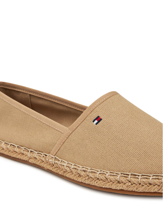Tommy Hilfiger Espadrilky Tommy Hilfiger Flag Canvas Espadrille FW0FW08541 Hnedá
