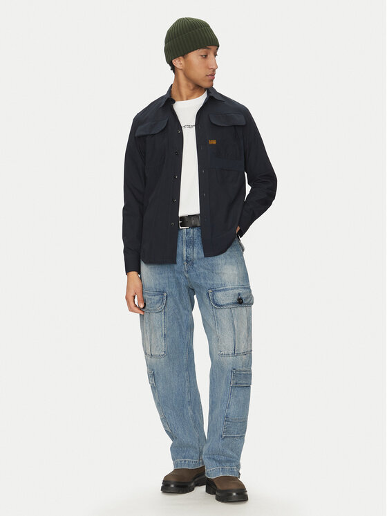 G-STAR G-Star Raw Πουκάμισο Cpo Utility D26470-C973 C742 Σκούρο μπλε Regular Fit