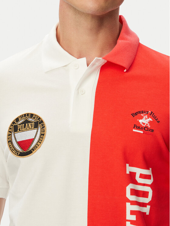 Beverly Hills Polo Club Beverly Hills Polo Club Поло F-SS26M-P0005 Білий Regular Fit